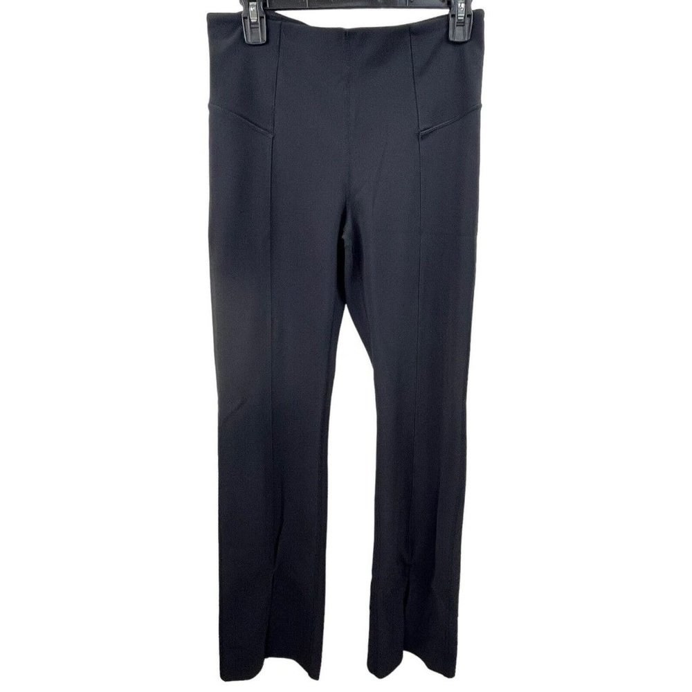 Zella 'Live In Wide Leg Soul Pants Womens Black Medium Active Bottoms Slit Leg